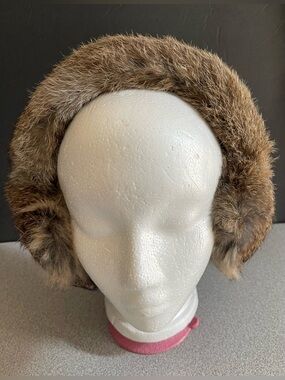 Brown Rabbit Fur Ear Muffs